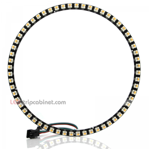 NeoPixel Ring-60 X 5050 RGBW LED W/Integrated Drivers,Warm White ~ 3500K