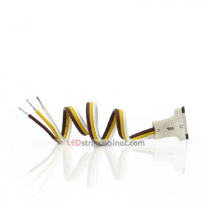 3 Contact 10mm Flexible Light Strip Pigtail Connector