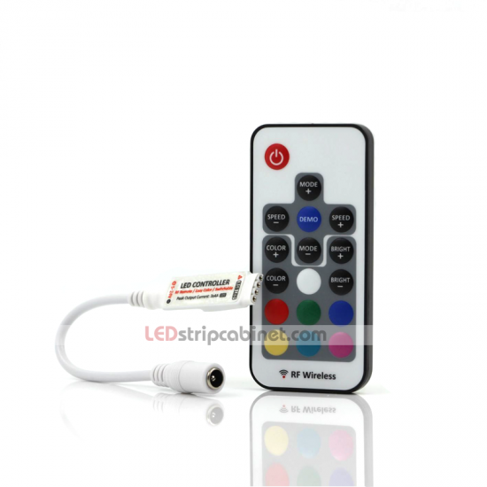 RGB Controller with RF Remote - Dynamic Color-Changing 22 Modes - Click Image to Close